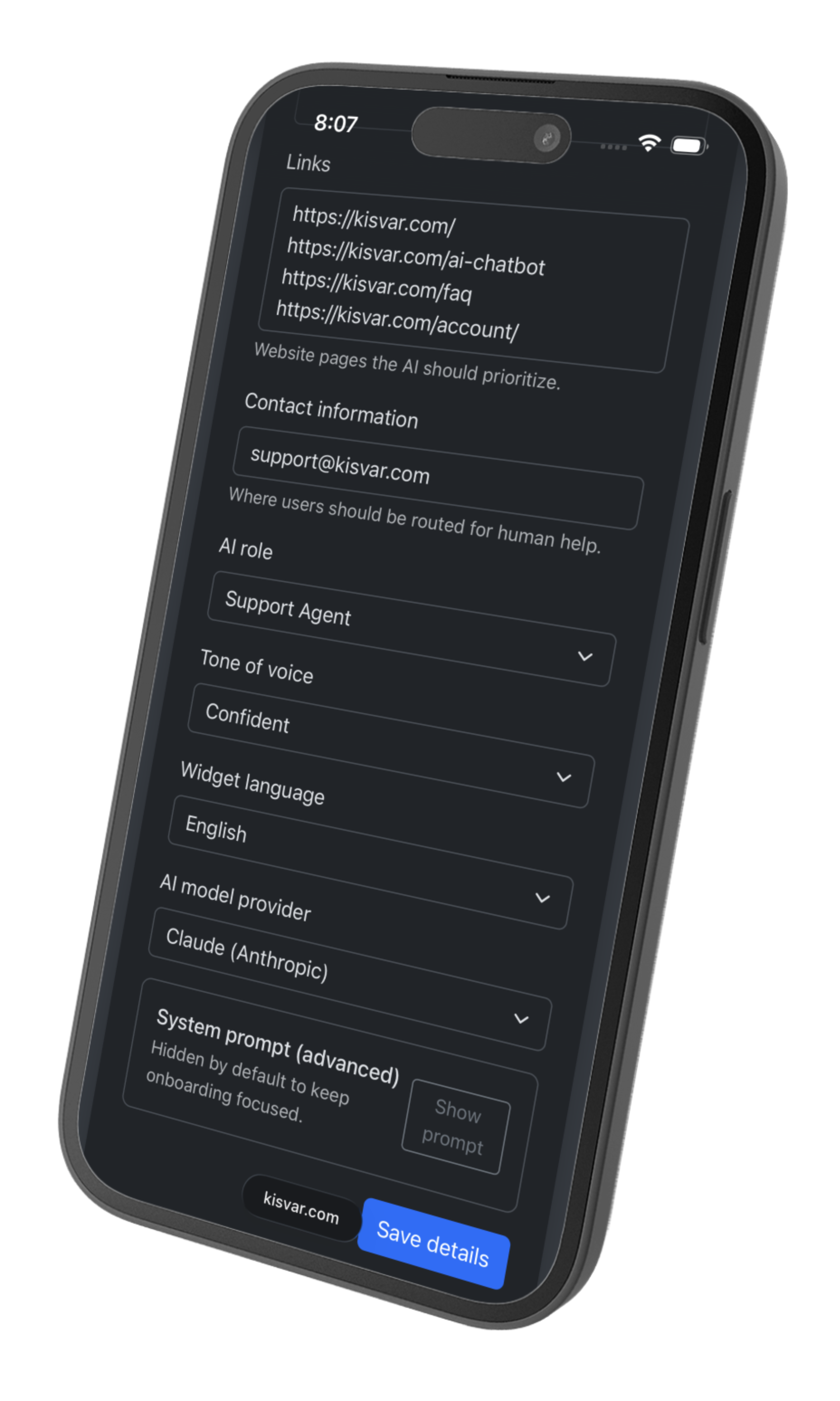 Dashboard onboarding preview